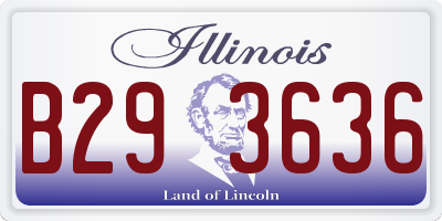IL license plate B293636