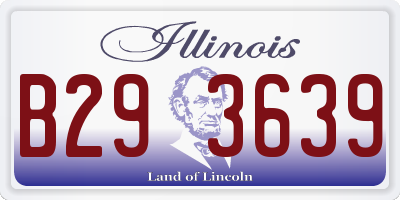 IL license plate B293639