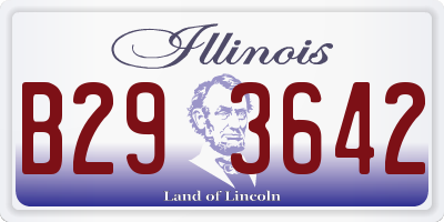 IL license plate B293642