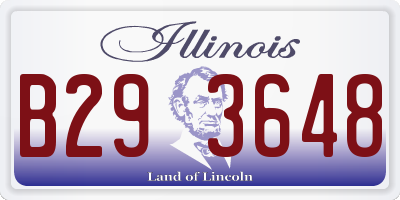 IL license plate B293648