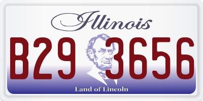 IL license plate B293656