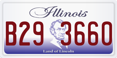 IL license plate B293660