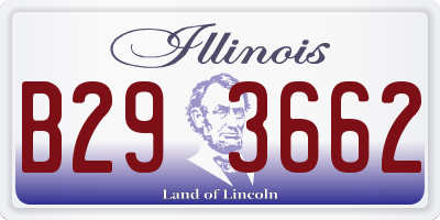 IL license plate B293662