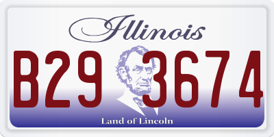 IL license plate B293674