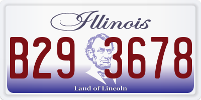 IL license plate B293678