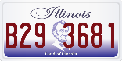 IL license plate B293681