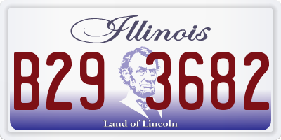 IL license plate B293682