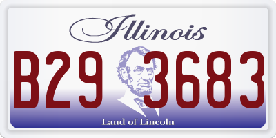 IL license plate B293683