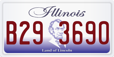 IL license plate B293690