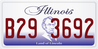 IL license plate B293692