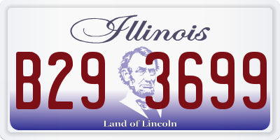 IL license plate B293699