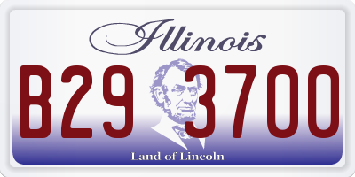 IL license plate B293700