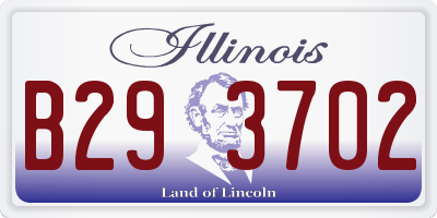 IL license plate B293702