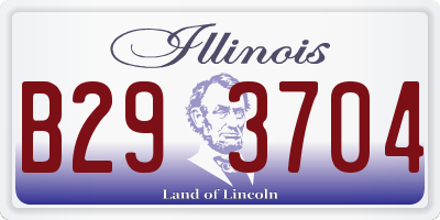 IL license plate B293704