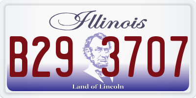 IL license plate B293707