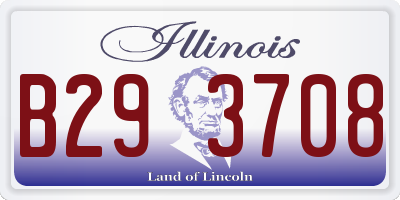 IL license plate B293708