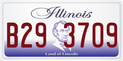 IL license plate B293709