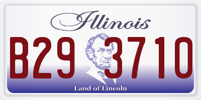 IL license plate B293710
