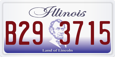 IL license plate B293715