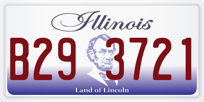 IL license plate B293721