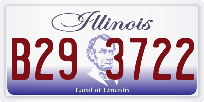 IL license plate B293722