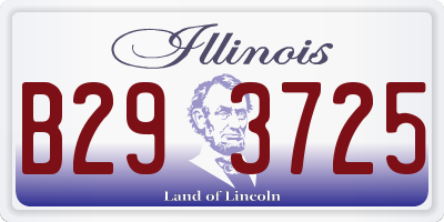 IL license plate B293725