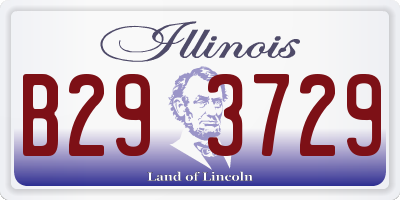 IL license plate B293729
