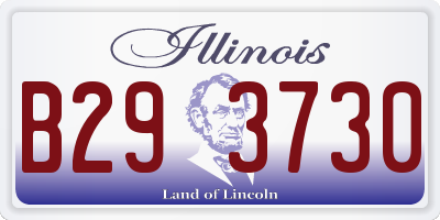 IL license plate B293730