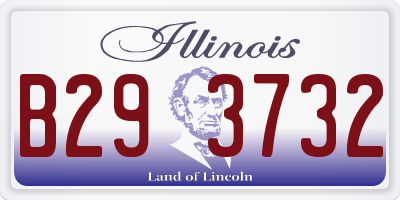 IL license plate B293732