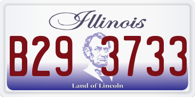IL license plate B293733