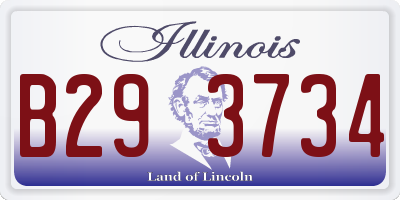 IL license plate B293734