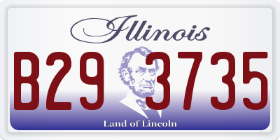 IL license plate B293735