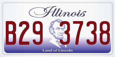 IL license plate B293738