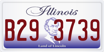 IL license plate B293739