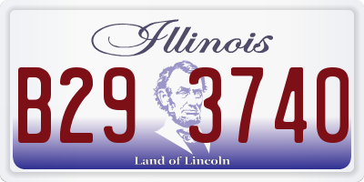 IL license plate B293740