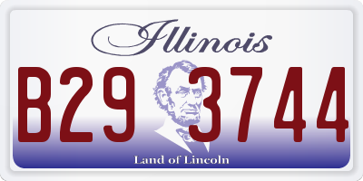 IL license plate B293744