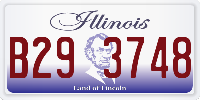 IL license plate B293748