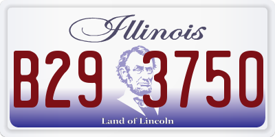 IL license plate B293750