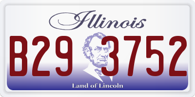 IL license plate B293752
