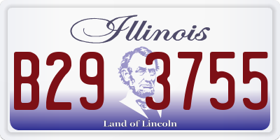 IL license plate B293755
