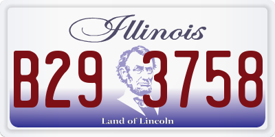 IL license plate B293758