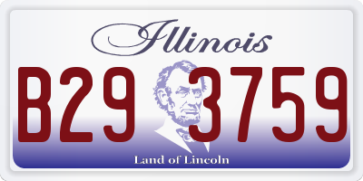 IL license plate B293759