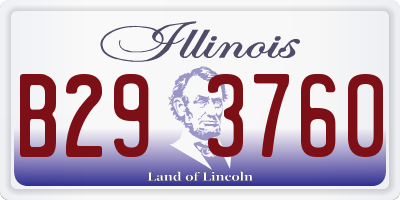 IL license plate B293760