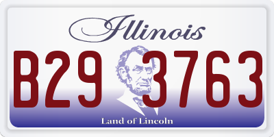 IL license plate B293763