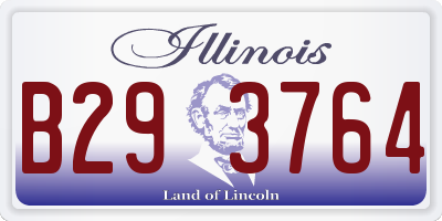 IL license plate B293764