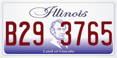 IL license plate B293765