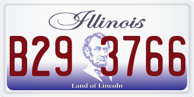 IL license plate B293766