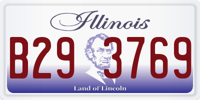 IL license plate B293769