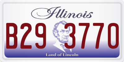 IL license plate B293770