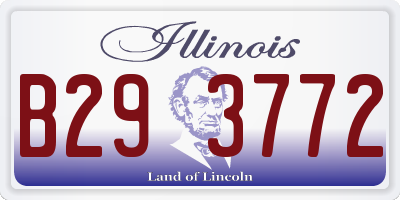 IL license plate B293772